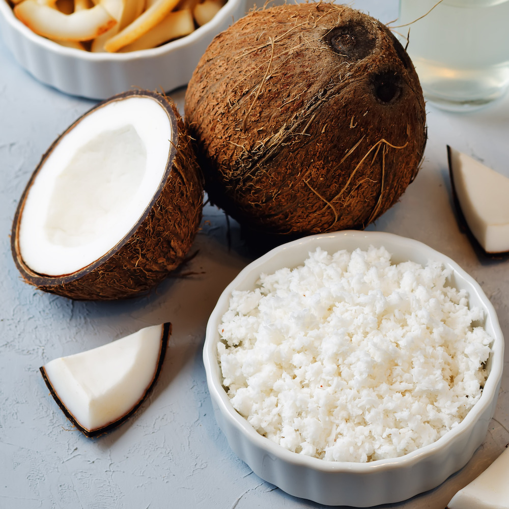 List of coconut dishes. Coconut chips; coconut water; coconut butter and coconut flakes